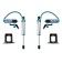 Nissan Patrol 1987-1997 Y60, 1997+ Y61 2.5 Front Shocks 0-2'' Lifts